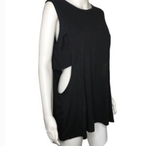 🆕 Repop Cut Out Tunic Tank Top Combo Shirt